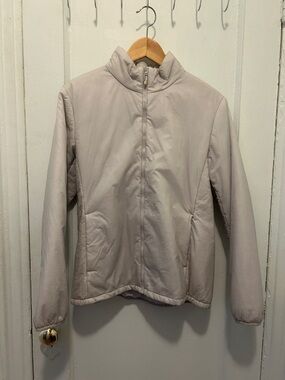 Uniqlo Light Taupe Puffer Jacket - Zip Front